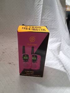 lot 21886 image: Flashing Kids Walkie Talkie Set - Pink