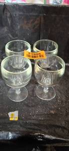 lot 21996 image: Clear Glass Margarita Glass Set