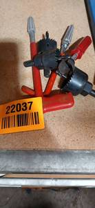 lot 22037 image: Professional Hole Saw Set with Red Handle