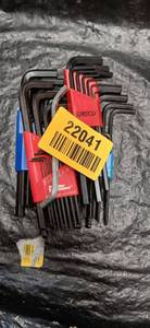 lot 22041 image: Chesco SAE Hex Key Set