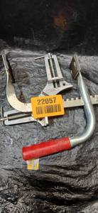 lot 22057 image: Industrial Heavy Duty C-Clamp with Red Grip