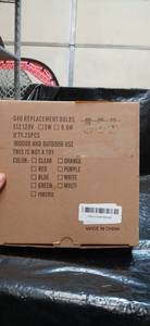 lot 22126 image: G40 Frosted White Replacement Light Bulbs - 25 Pack