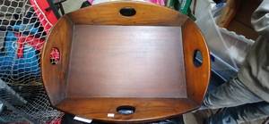 lot 22165 image: Indonesian Wooden Display Shelf