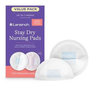 lot 1000 image: Lansinoh Stay Dry Disposable Nursing Pads, Soft and Super Absorbent Breast Pads, Breastfeeding Essentials for Moms, 200 Count - Retail $22