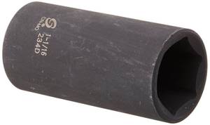 lot 1011 image: SUNEX TOOLS 234d 12-Inch Drive 1-116-Inch Deep Impact Socket - Retail $21