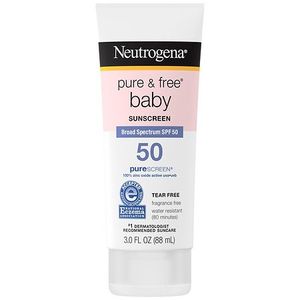 lot 1012 image: Neutrogena Pure & Free Baby Mineral Sunscreen with SPF 50  3 fl. oz