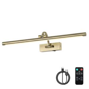 lot 1056 image: DESOOP Wireless Picture Lights Rechargeable Gallery Lighting Battery Picture Frame Light with Remote and Timer, Adjustable Art Light for Paintings, Portraits, Antique Bronze Finish 24 Inch 5W 2700K - Retail $73