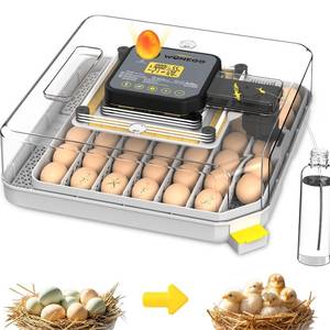lot 1125 image: Egg Incubator Incubator for Hatching Eggs 48 Eggs for Lab Home Farm with Automatic Egg Turning 360° Egg Candler Viewing for Chicken, Ducks, Goose, Quail - Retail $90