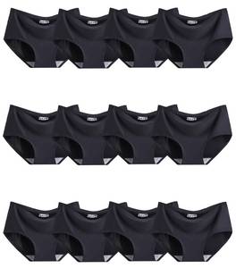 lot 1145 image: Linzama Teen Girls Underwear Seamless Big Girl Panties Size 13-14Years Multipack Black - Retail $27