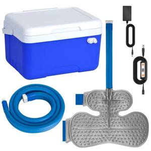 lot 1160 image: Shoulder Ice Machine Rotator Cuff Cold Therapy, Ice Machine for Shoulder After Surgery Post-Surgery Care, Timer, Compression Pad 9-Quart - Retail $186