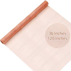 lot 1161 image: Therwen 36 Inch x 10 ft Copper Mesh Screen 99.9% Pure Copper 40 Mesh Roll Wire Fabric for Grounding Dense Filter Screen Woven Crafts Window Protection - Retail $63