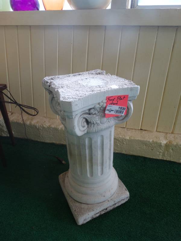 lot 1930 image: Faux plant stand.