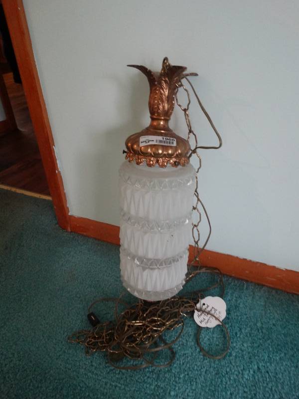 lot 1966 image: Hanging light.