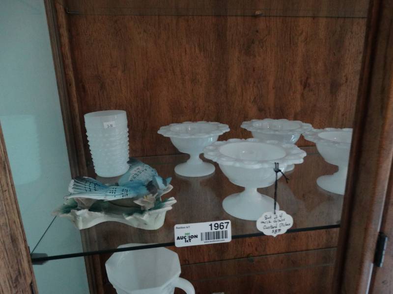 lot 1967 image: Contents in china cabinet, China cabinet not included.