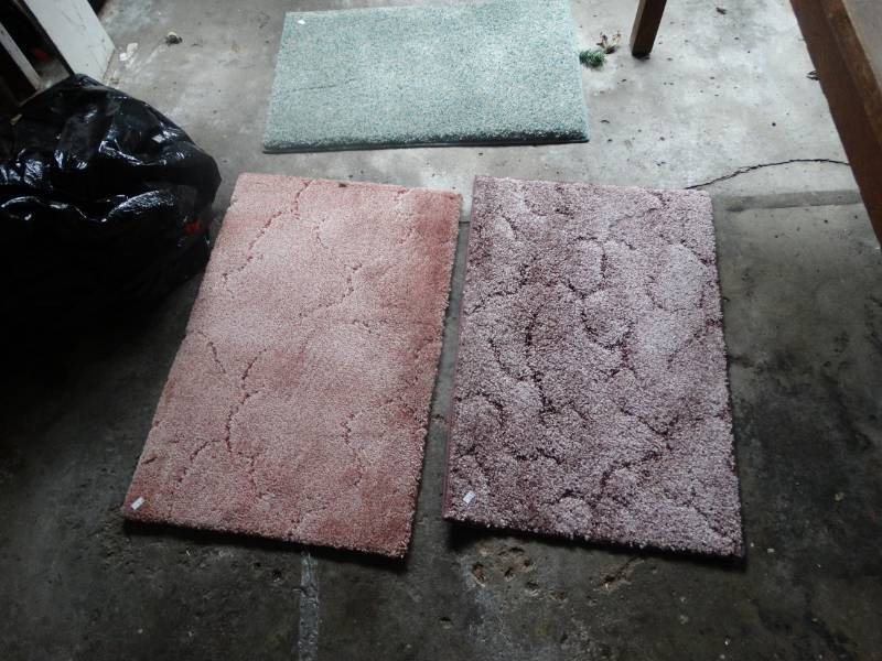 lot 1990 image: Flag kit, plant watering containers, tray, etc.