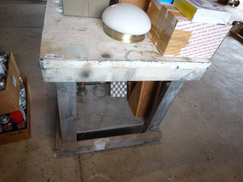 lot 17155 image: Wooden Cart, contents not included.