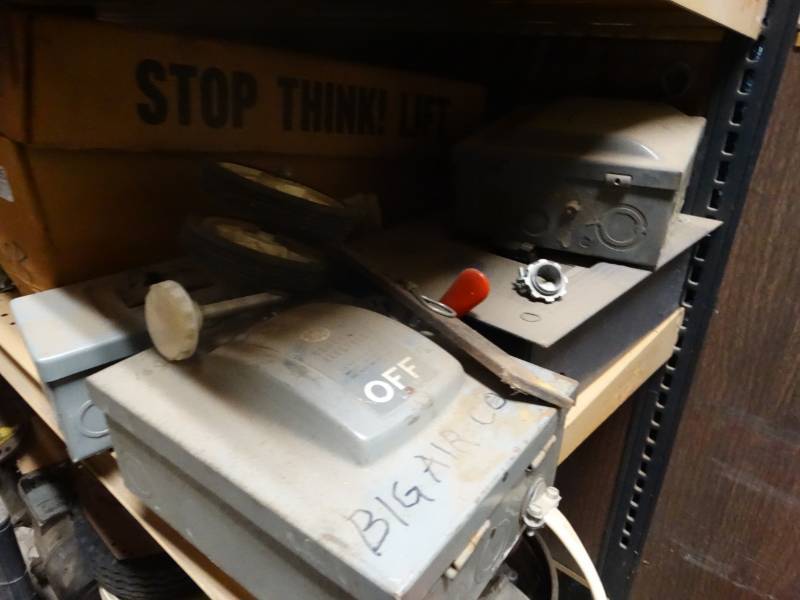 lot 17195 image: Compressor electrical parts, electrical boxes, compressor componets, & more.