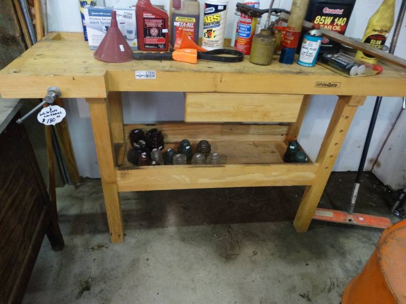 lot 17235 image: Whitegate workbench.