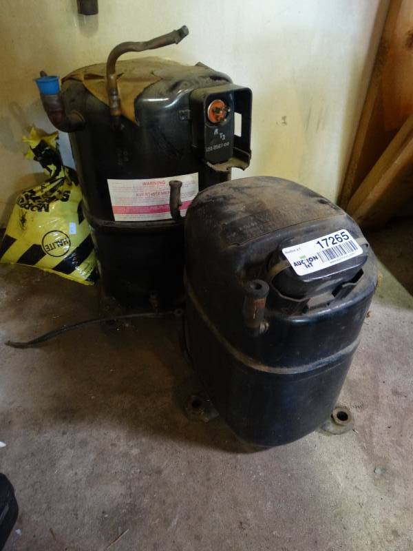 lot 17265 image: 2 Compressors. Untested.