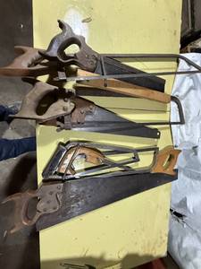 lot 1476 image: Vintage hand saws -- GAR