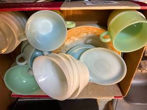 lot 1608 image: FIREKING DISHES AND MISC