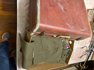 lot 1647 image: Suitcase & military uniform (Korea) -- NBD