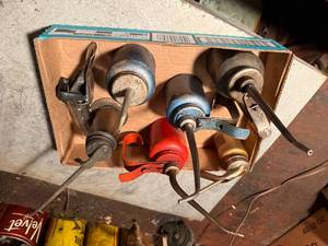lot 1719 image: Vintage metal hand pump oilers -- SSH