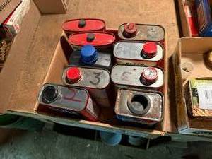 lot 1727 image: 1924 DuPont powder tin (2), black rifle powders -- SSH