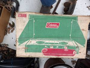 lot 1754 image: Coleman camp stove -- BY