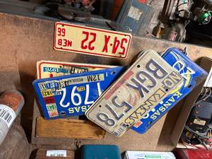 lot 1679 image: Vintage license plates - NS