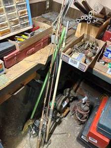 lot 1690 image: FISHING POLES (3)- NSHOP