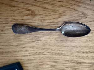lot 1811 image: 19th Century W.C. Barnes Pure Coin spoon (26 grams)