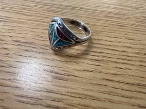 lot 1826 image: STERLING SILVER RING 6.13 GRAMS