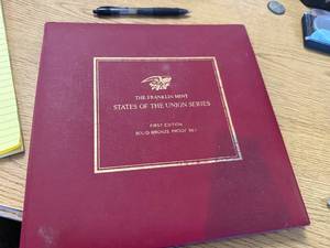lot 1838 image: 1969 FRANKLIN MINT STATES OF THE UNION SERIES 1ST EDITION (SOLID BRONZE PROOF SET)