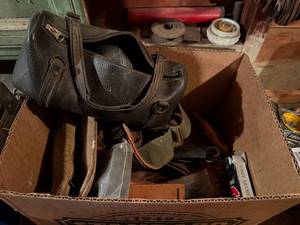 lot 1996 image: Misc. leather shooting gear -- SSH