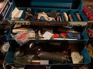 lot 1997 image: Black powder shooting supplies -- SSH
