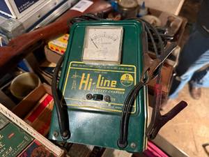 lot 2156 image: VINTAGE HI-LINE 6-12 V BATTERY CHARGER- SHOP WW