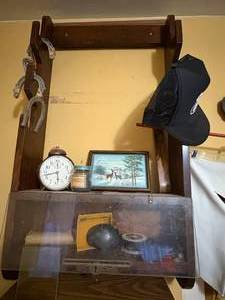 lot 1883 image: GUN RACK AND CONTENTS- SBD