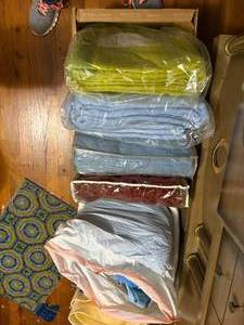 lot 2214 image: NEW BLANKET, THERMAL BLANKETS & LAUNDRY BASKET- NBD