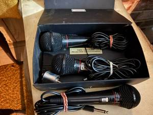 lot 2228 image: STANDEL UNIVERSAL MICROPHONES- THREE (3)- LR