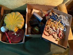 lot 2274 image: THREE (3) BOXES OF COSTUME JEWELRY- LR
