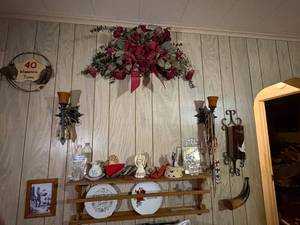 lot 2284 image: WALL DECOR ARRANGEMENT WITH BOLO TIES- LR