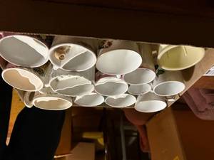lot 2171 image: PORCELAIN MUGS & MUSTACHE MUGS- LR
