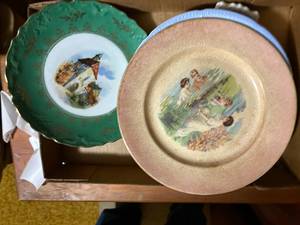 lot 2181 image: DECORATIVE PLATES- LR