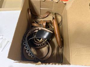 lot 1190 image: TWO (2) AMMO BELTS & SHOULDER HOLSTER