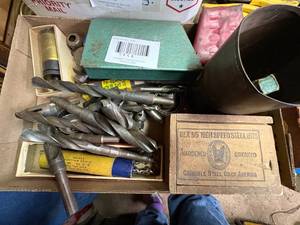 lot 1948 image: Drill bits, hole saws -- NS