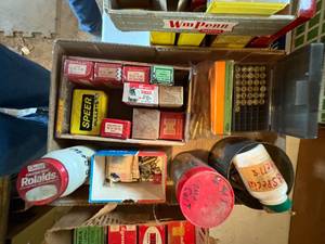 lot 1801 image: Reloading supplies - 38 long ammo, misc. ammo, 22 cal bullets -- NS