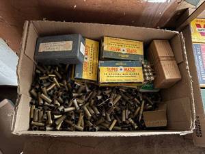 lot 1796 image: 38 Special empty brass -- box  -- BY