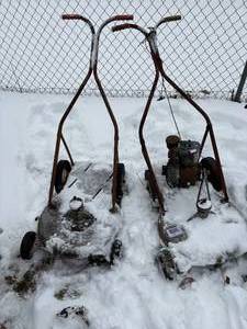 lot 1570 image: 2 old Durite mowers (Iola, KS) -- BY