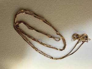lot 1827 image: 14 K GOLD NECKLACE  1.04 GRAMS